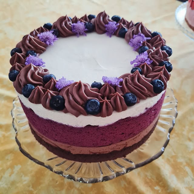 Borovnično čokoladna torta
